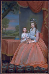 Sra. Elijah Boardman y su hijo, William Whiting Boardman, c.1796